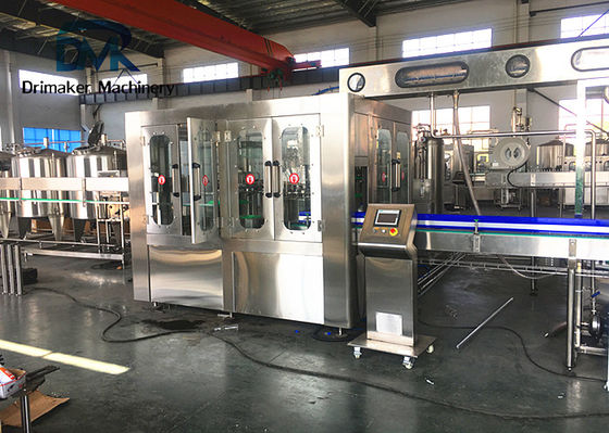 Garrafas carbonatadas automáticas completas da máquina de engarrafamento 3000 da bebida pela hora