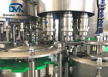 Material Sus304 de aço inoxidável de enchimento e tampando da soda 3 In1 da máquina